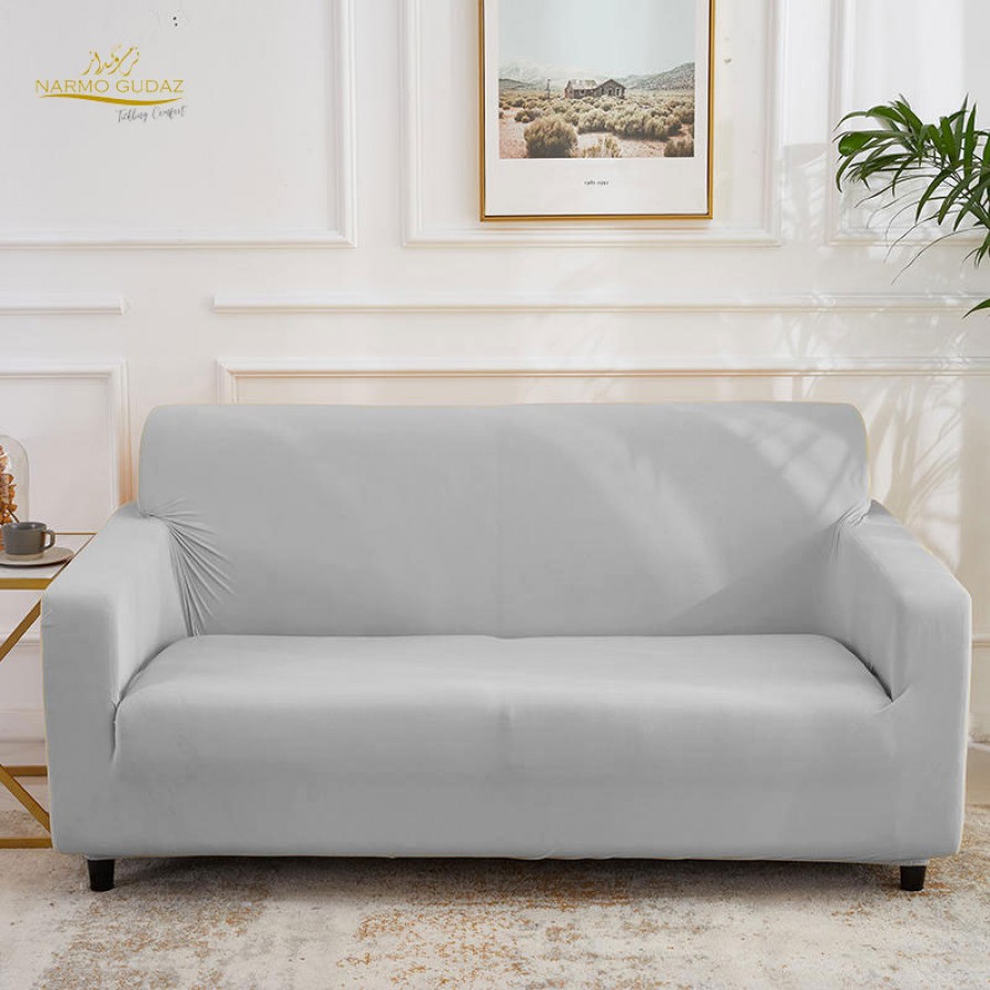 Grey Jersey Fitted Sofa Cover Set | Comfortable Couch Cover | 3 Seater | 2 Seater | 1 Seater | 5,6 & 7 Seater Sets | Narmo Gudaz	